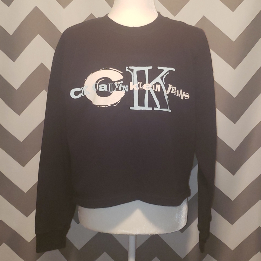 Vintage CK cropped sweatshirt